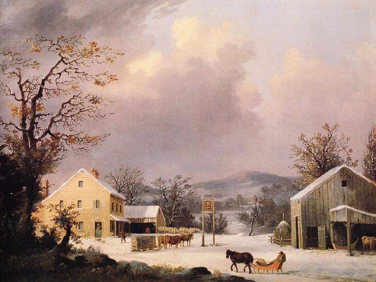 George Henry Durrie Jones Inn, Winter